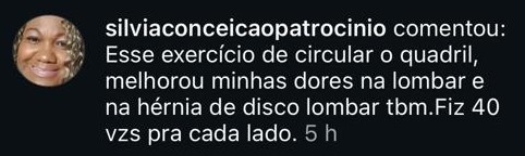 Depoimento sobre dores na lombar e hérnia de disco